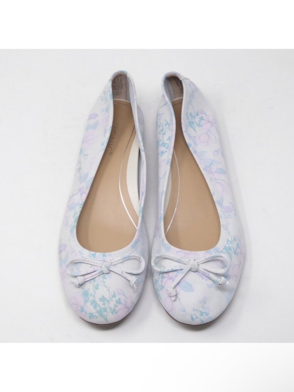 8 Vionic Callistok Flats Shoes Pastel Flowers Pink Green Purple Lavender Floral